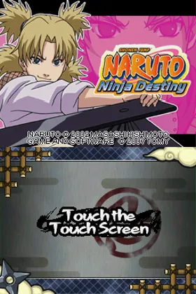 Naruto - Ninja Destiny (USA) (En,Fr) screen shot title